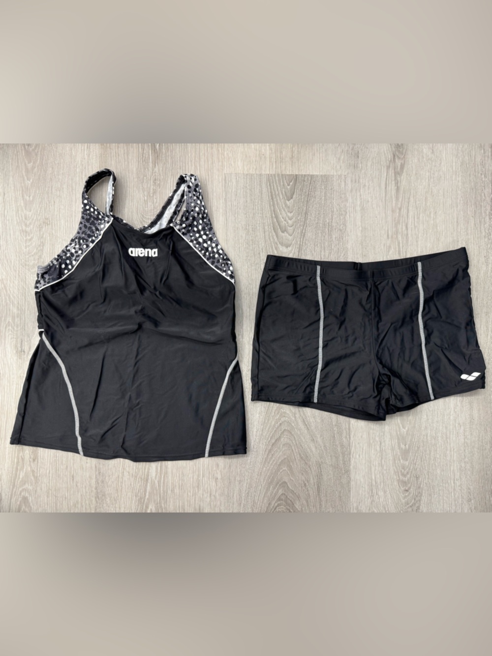 Arena Tankini Top and Shorts Size 38